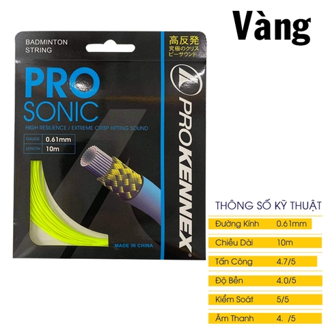 Dây đan vợt cầu lông Prokennex PRO SONIC 1 bộ