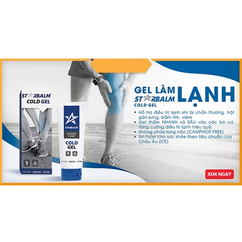 Gel Làm Lạnh cơ thể Starbalm Hà Lan - 100ml và 25ml 2021