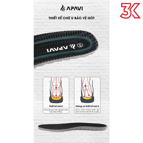 Lót giày thể thao APAVI AL-S01 1 cặp 36-45 [Chính hãng]