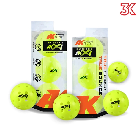 Bóng Thi Đấu Pickleball AK-X1 (hộp 3 quả)
