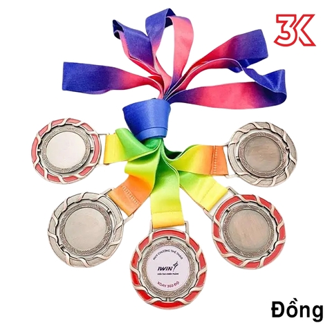 Huy chương kim loại xoay 360 độ mẫu 2024