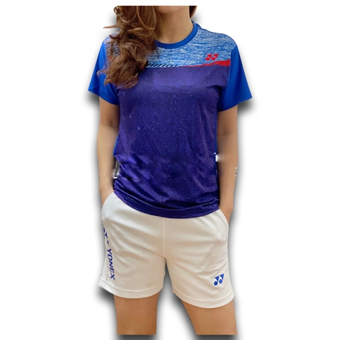 Áo cầu lông Yonex Nam Nữ Tím 2021 Mẫu AT27