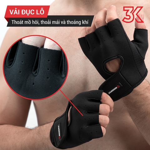 Bao tay tập gym GoodFit GF202G [Chính hãng]
