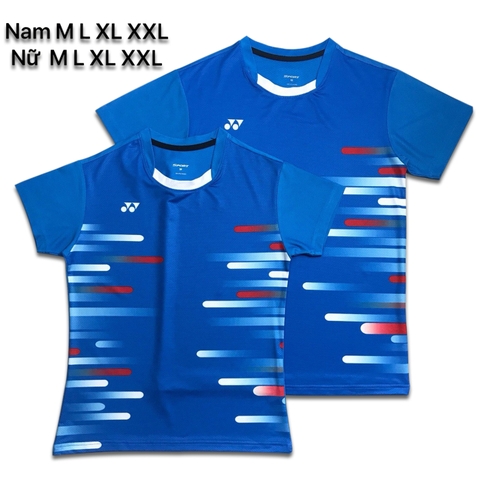 Áo cầu lông yonex 2019 Nam nữ Xanh dương