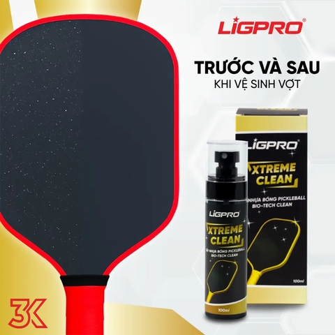 Chai Xịt Vệ Sinh Mặt Vợt  tẩy nhựa bóng Chuyên Sâu Xtreme Clean