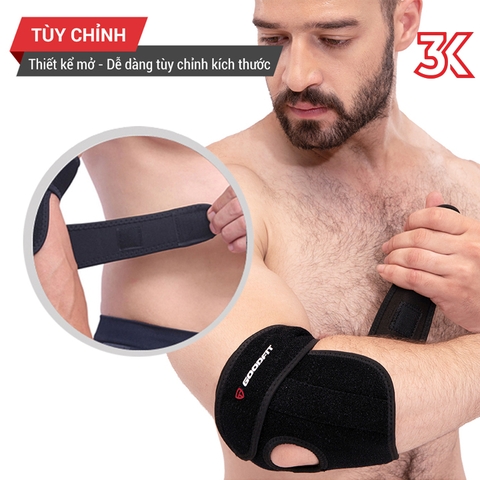 Băng bảo vệ khuỷu tay GoodFit GF401E 1 Chiếc [Chính hãng]