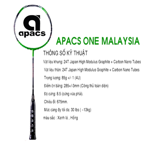 Vợt cầu lông Apacs One Malaysia 2021