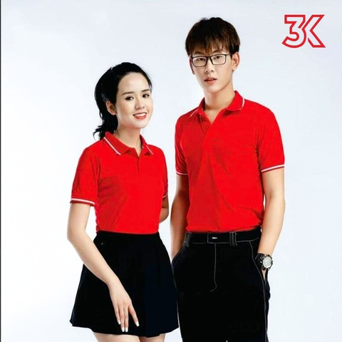 Áo thun cá sấu poly có cổ có viền nam nữ chung S - 4XL