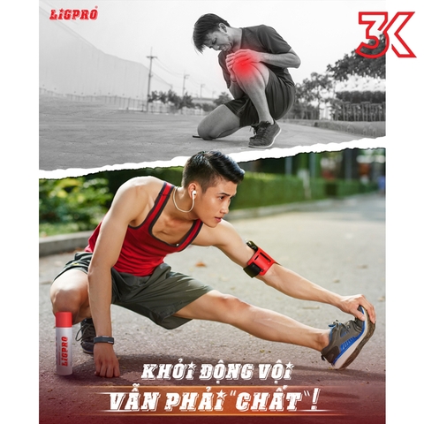 Chai Xịt Nóng Giảm Đau LIGPRO 200ML