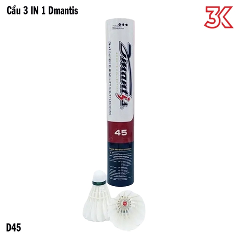 Hộp cầu lông 3in1 Dmantis D45 12 Quả 2 Tốc độ 74 75 [Chính hãng]