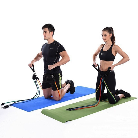 Dây Ngũ Sắc tập Gym bộ 5 dây kháng lực loại tốt