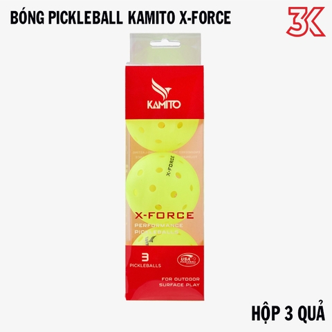Bóng Thi Đấu Pickleball Kamito X-Force (hộp 3 quả)