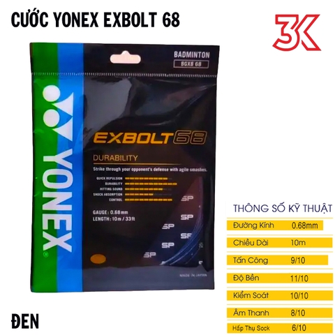 Dây Cước Căng Vợt Yonex BG EXBOLT 68 [Chính Hãng]