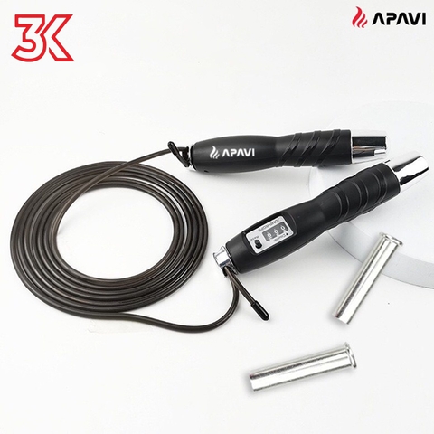 Dây nhảy thể thao Apavi JR-100 có đếm số tặng kèm 2 tạ