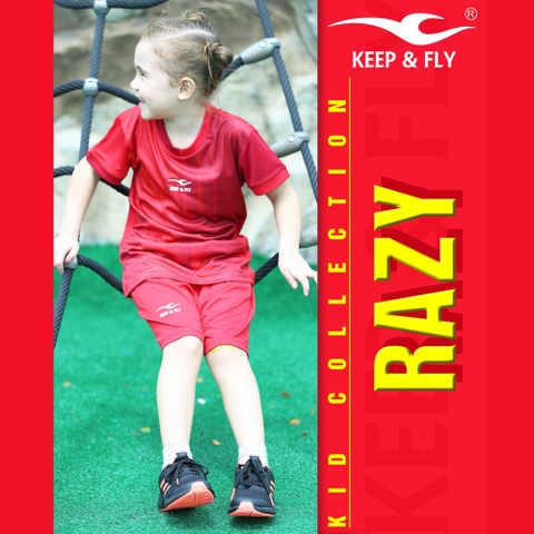 Áo bóng đá Razy Kid trẻ em 2021 1 bộ keep and fly
