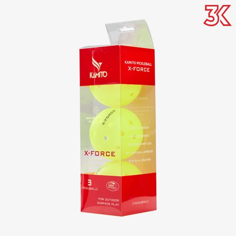 Bóng Thi Đấu Pickleball Kamito X-Force (hộp 3 quả)