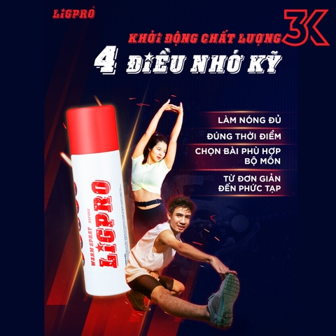 Chai Xịt Nóng Giảm Đau LIGPRO 200ML
