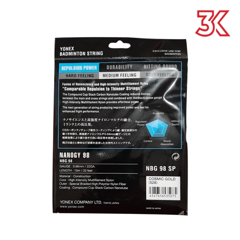 Dây cước căng vợt Yonex Nanogy BG 98 [Tặng mã 50k] [FreeShip] [Chính hãng]