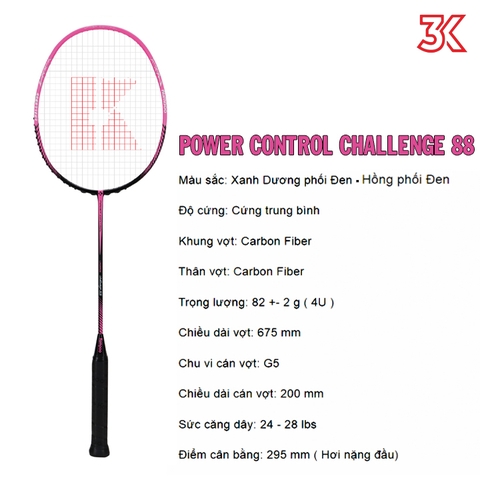 Vợt cầu lông Kumpoo Power Control Challenge 88 1 Khung vợt 1 Túi [Chính hãng] [Ảnh thật] [Có bảo hành] [Có sẵn]