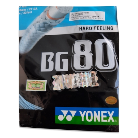 Dây đan vợt cầu lông Yonex BG 80 1 bộ