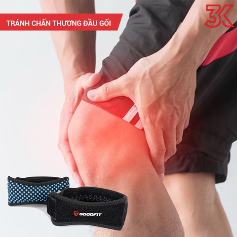 Băng đầu gối, đai bảo vệ khớp gối GoodFit GF516K 1 Chiếc [Chính hãng]