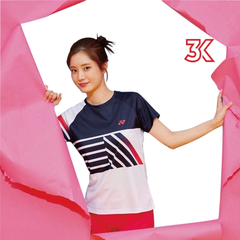 Áo cầu lông Yonex Nam Nữ 2 màu Đen Xanh Mẫu 3K03 2022 1 Áo