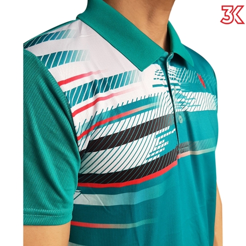 Áo cầu lông VICTEC cổ bẻ  Nam Nữ mẫu AVT18 Xanh ngọc