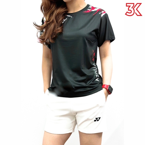 Áo cầu lông Yonex Nam Nữ Đen AT2206 1 Áo