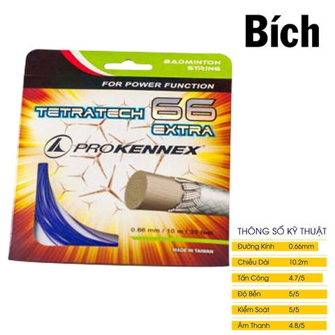Cước đan vợt cầu lông Prokennex TETRATECH 66