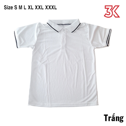 Áo thun cá sấu poly có cổ có viền nam nữ chung S - 4XL