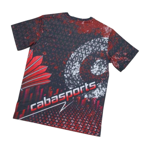 Áo cầu lông cabasport họa tiết 3d trái cầu