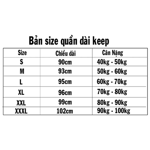 Quần dài Kaiser sọc đỏ size M tới XXXL