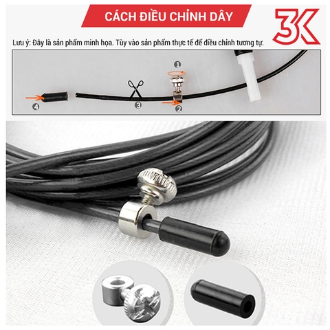 Dây nhảy thể dục chính hãng, lõi thép siêu bền GoodFit GF904JR