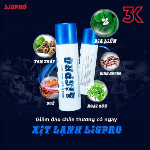 Chai Xịt Lạnh Giảm Đau LIGPRO 200ML 1 Chai