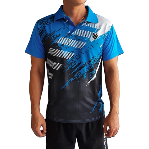 Áo cầu lông có cổ Nam Nữ Victec AVT02 Bích