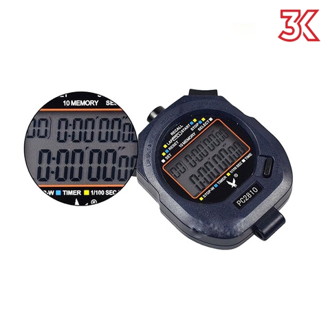 Đồng hồ bấm giờ mẫu PC2810 10LAP 2022 [Chính Hãng][Có Bảo Hành][Ảnh Thật]