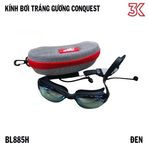 Kính bơi tráng gương Conquest ngăn nước chống tia UV