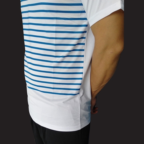 Áo cầu lông yonex cổ bẻ 2019 Nam nữ Trắng