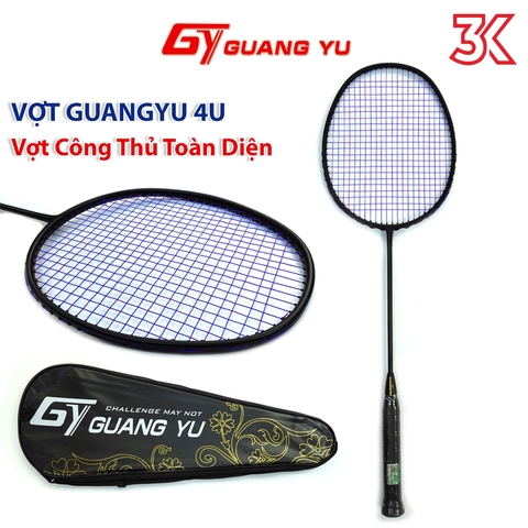 Vợt Cầu Lông Guang Yu Full Carbon GJ3K 1 vợt 1 Túi  đã căn sẳng [Chính hãng][bảo hành 2T]