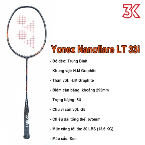 Vợt Cầu Lông Yonex Nanoflare LT 33i 1 khung vợt 1 túi [BH 3 Tháng] [FreeShip] [Ảnh thật] [Chính hãng]