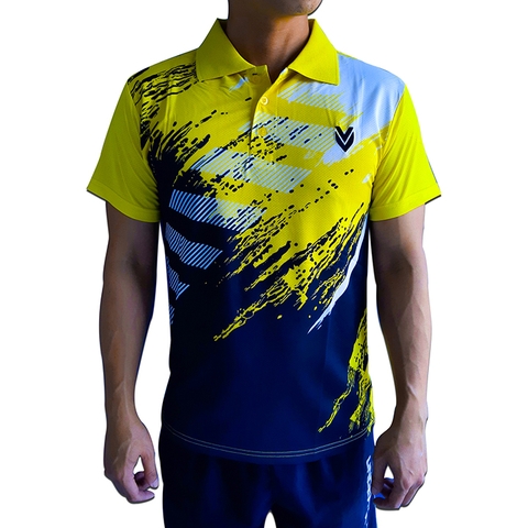 Áo cầu lông có cổ Nam Nữ Victec AVT02 Vàng