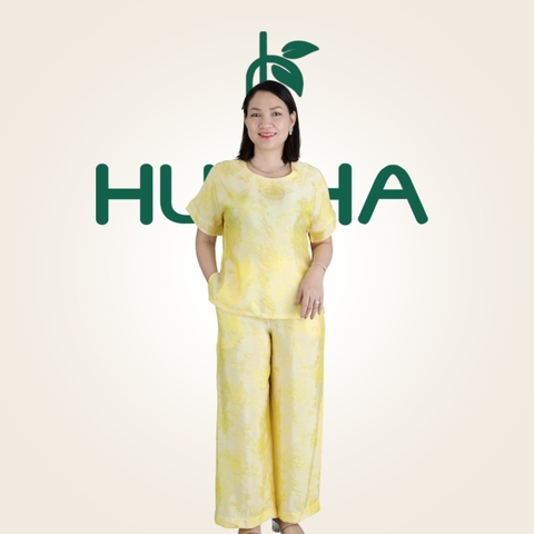 Bộ Pháp Phục Trầm Hoa Cao Cấp – Bộ Lụa Mặc Chùa, Đi Lễ, Mặc Nhà Sang Trọng Cho Quý Cô LT18 | HUY HÀ