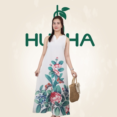 (Mẫu D11) - Đấm Thiết kế trung niên HUY HÀ - Lụa Mango in