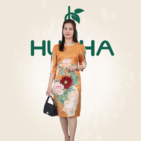 (Mẫu D48) - Đấm Thiết kế trung niên HUY HÀ - Lụa Gấm cao cấp