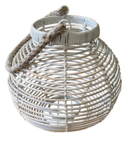 Rattan lantern basket 86323