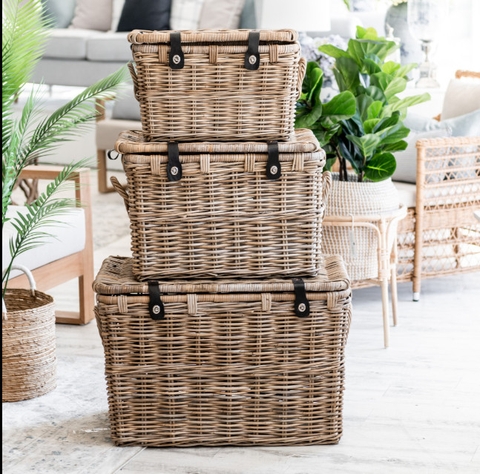 Rattan basket 86448