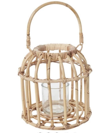 Rattan lantern 86442