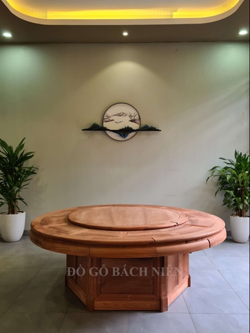 Bộ bàn ăn tròn Á Đông 0501