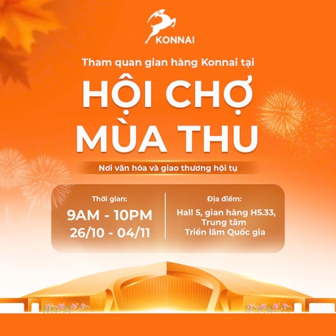 KONNAI COFFEE tại Hội Chợ Mùa Thu 2025 – Nơi văn hoá và giao thương hội tụ, nơi tinh hoa Việt vươn mình cùng kỷ nguyên mới.