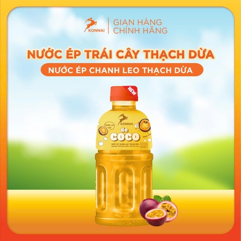 Konnai De Coco nước ép chanh leo thạch dừa